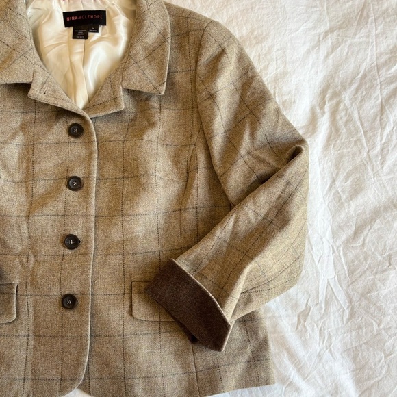 Vintage Nina McLemore Tweed Jacket, size 14 - Picture 2 of 8
